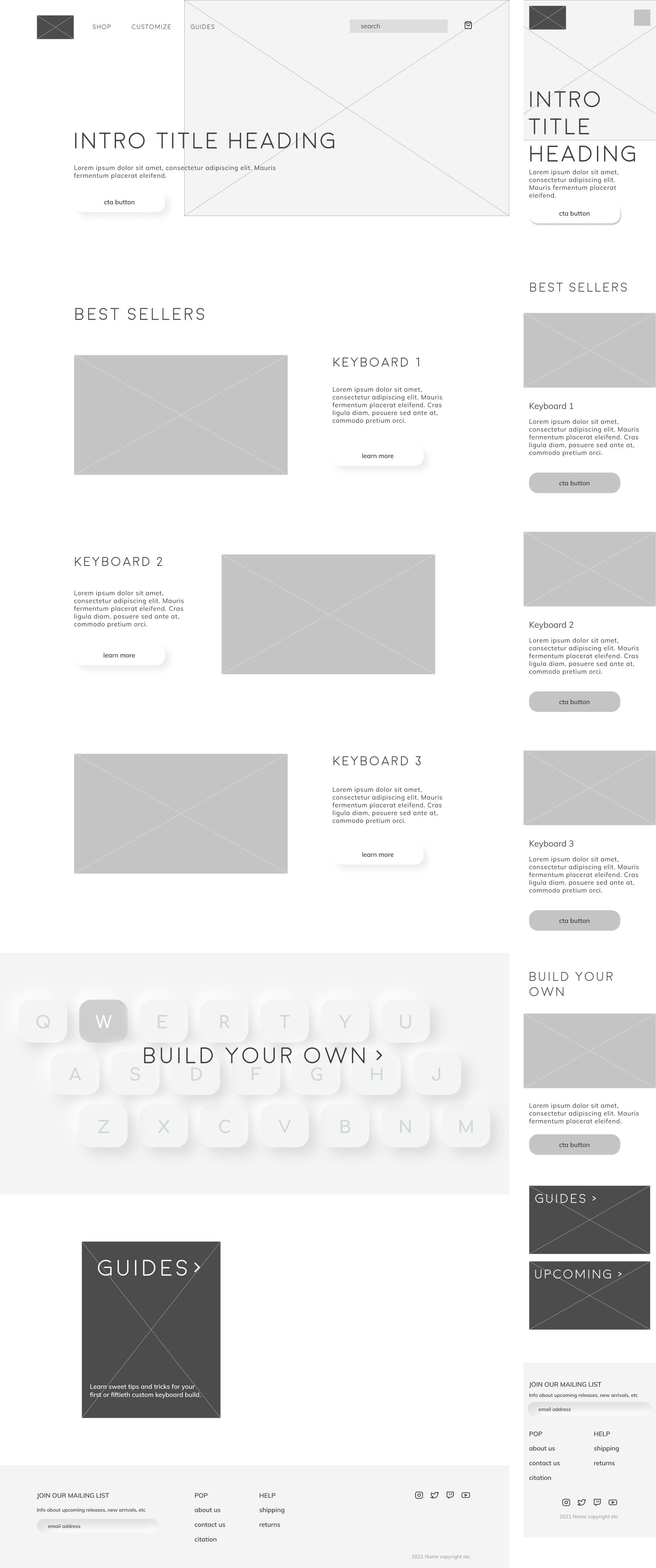 home page wireframe 1