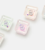 image of varity of microchip style clear resin artisan keycaps
