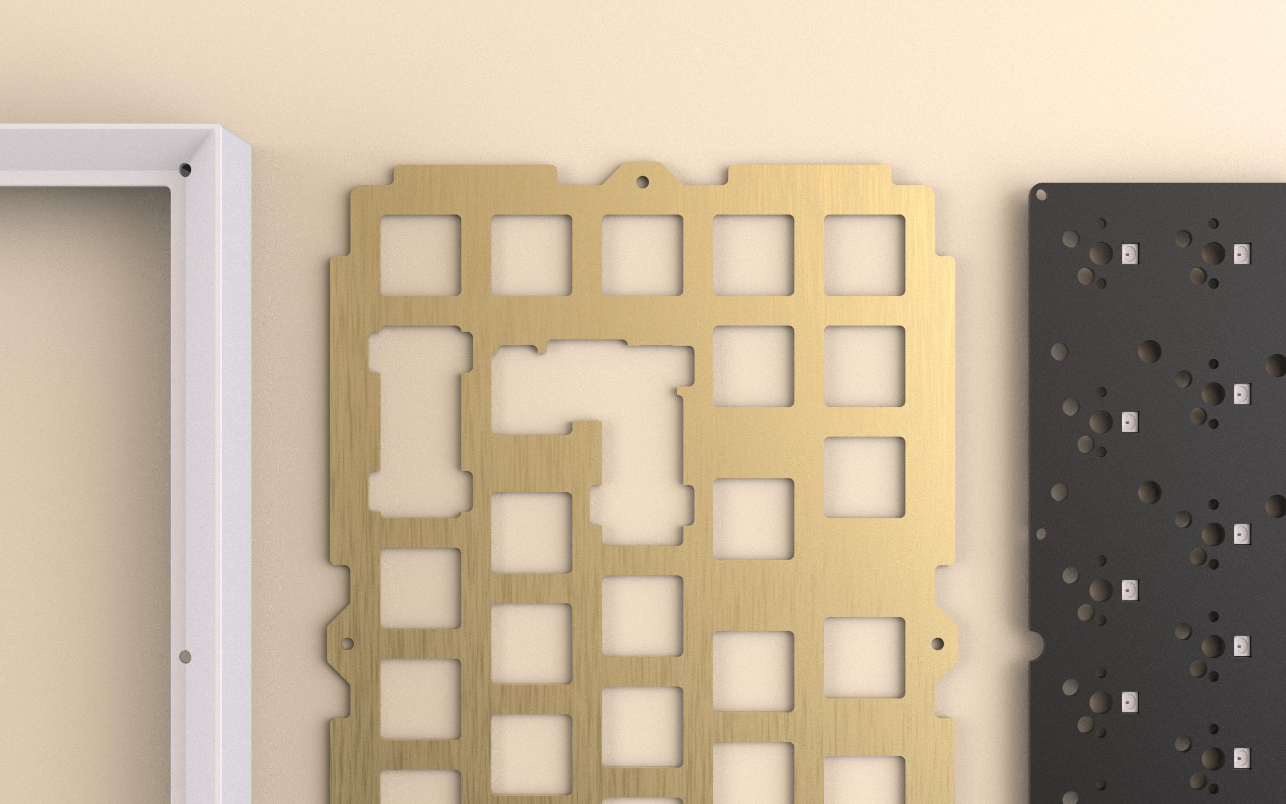 gold keyboard plate image