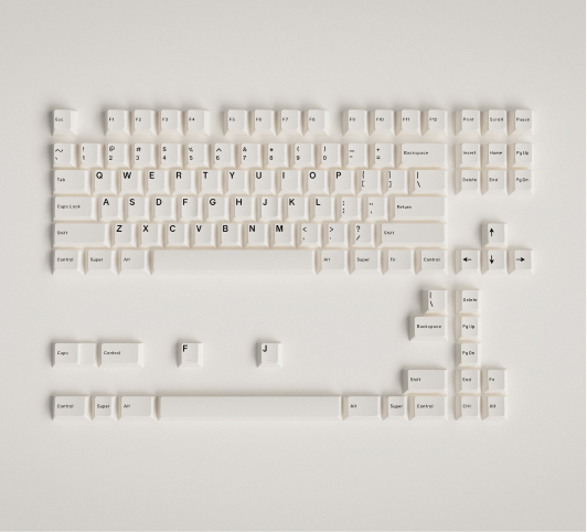white minimal2 keycap image